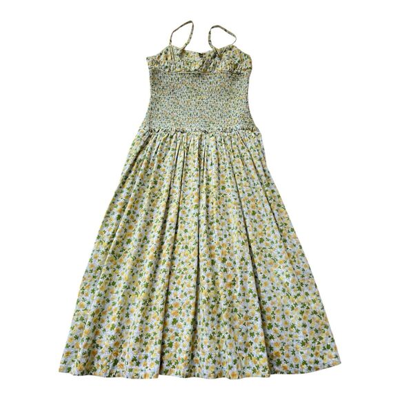 Free People Lavender Daze Floral Smocked Midi Dress Size S Boho - Picture 2 of 9